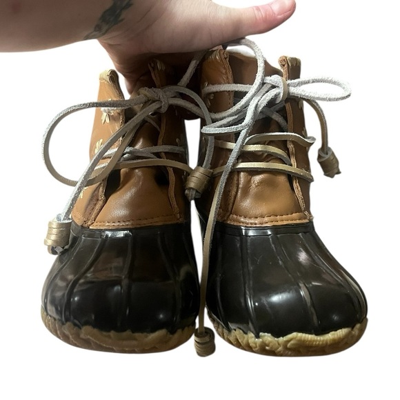 Jack Roger’s Chloe duck rain boots brown and gold - Picture 5 of 10